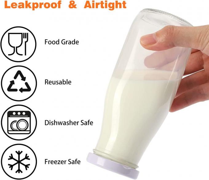 350 ml 2 oz bouteilles de jus bouteille de verre clair avec couvercle en PP 1