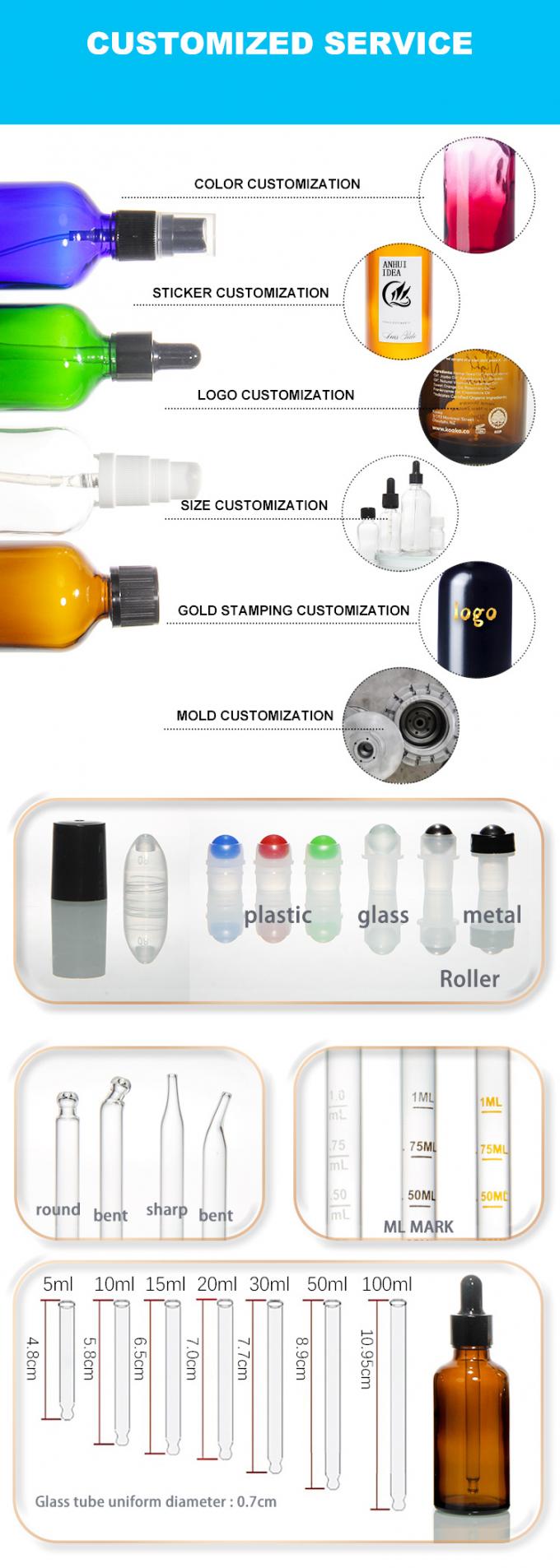 Teinture sur étiquette personnalisée Bouteilles de gouttelette en verre ambre 5 ml en vrac avec bouchon de gouttelette en plastique 3