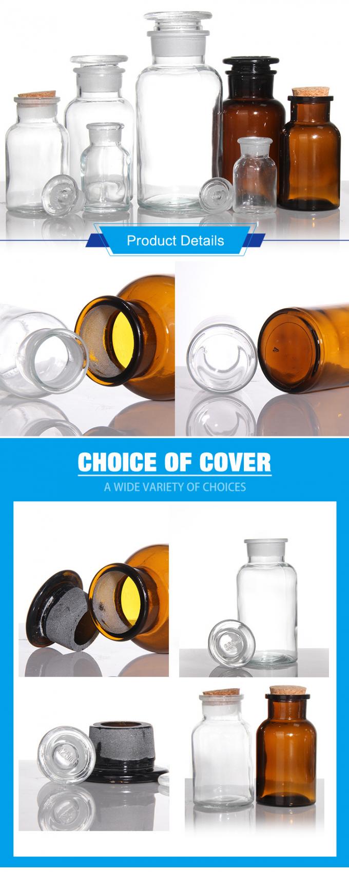 Bouteilles en verre de 30 ml à 2000 ml Bouteilles de médicaments claires 0