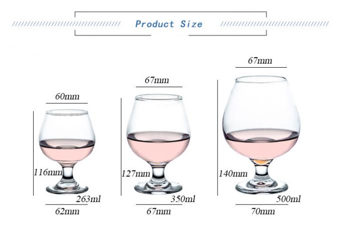 Bouteilles de verre de brandy cuites à la vapeur 0