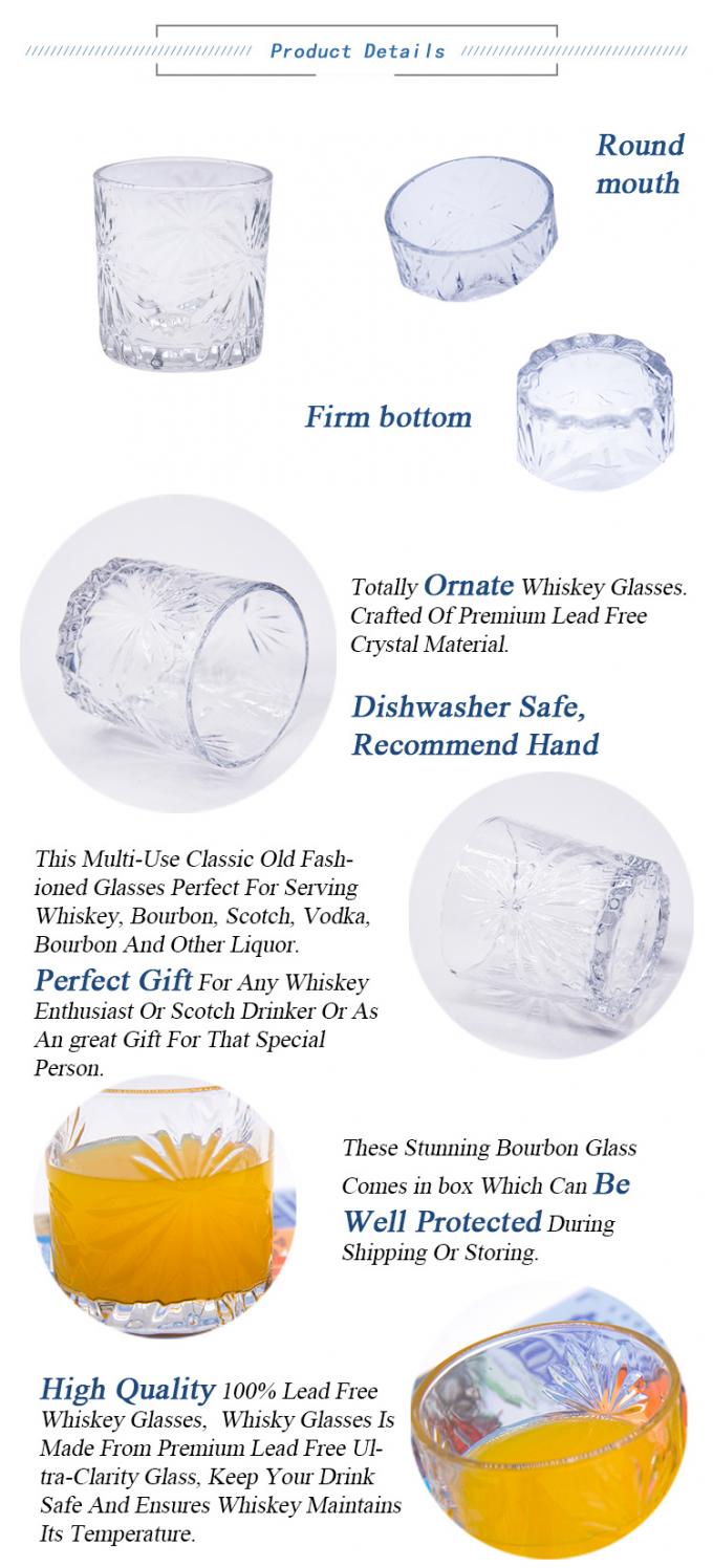 Bouteilles de thé en verre rotatif, tasses de café, tasses de vin au whisky en cristal, 10 oz 1