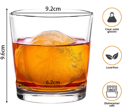 280 ml de verres à cocktails pour l' eau de whisky 0