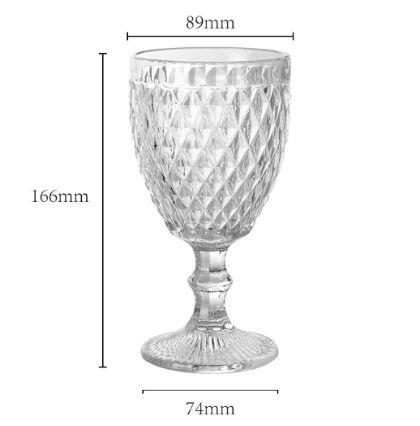 Cocktail vintage verre de vin rouge Gobelets de vin de Noël Gobelets de verre 350 ml 1