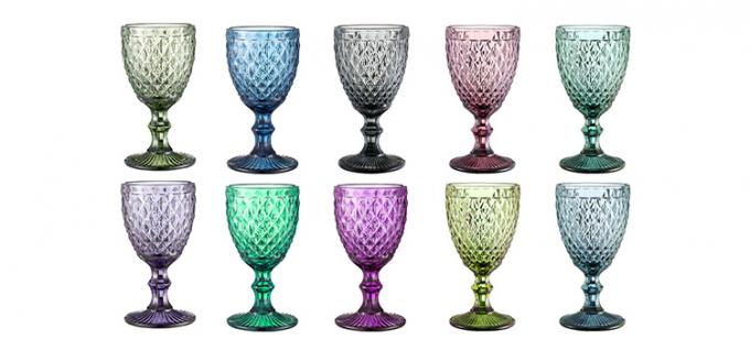 Cocktail vintage verre de vin rouge Gobelets de vin de Noël Gobelets de verre 350 ml 3