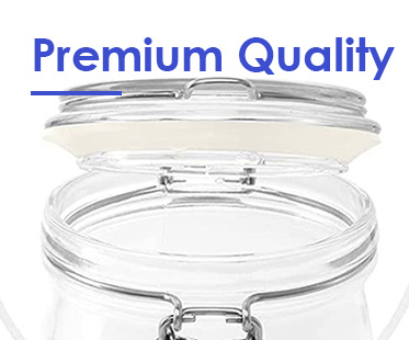 Bouteille scellée de grande capacité, propre, vide, bouteille en verre avec couvercle 100 ml 200 ml 3