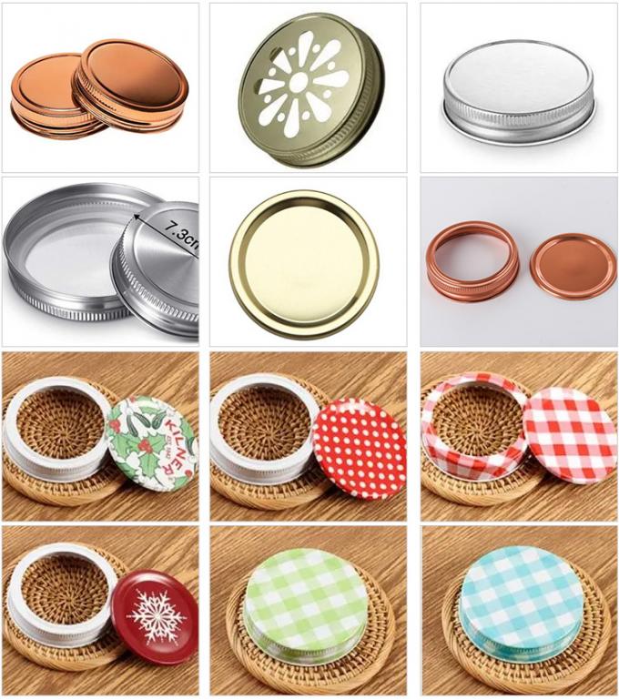 Nouveau design de boîtes en verre de cuisine Mason Clair 450 ml 250 ml mini-boîtes avec couvercles 4