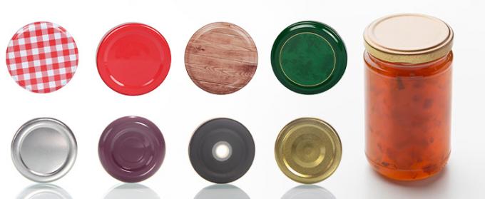 Produit alimentaire rond transparent de 25 ml à 1000 ml confiture de miel gelée Jarrée de stockage en verre avec couvercle hermétique métallique 4