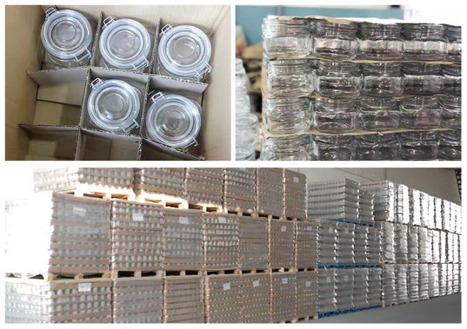 Bouteilles de verre de stockage pour le stockage des aliments 12