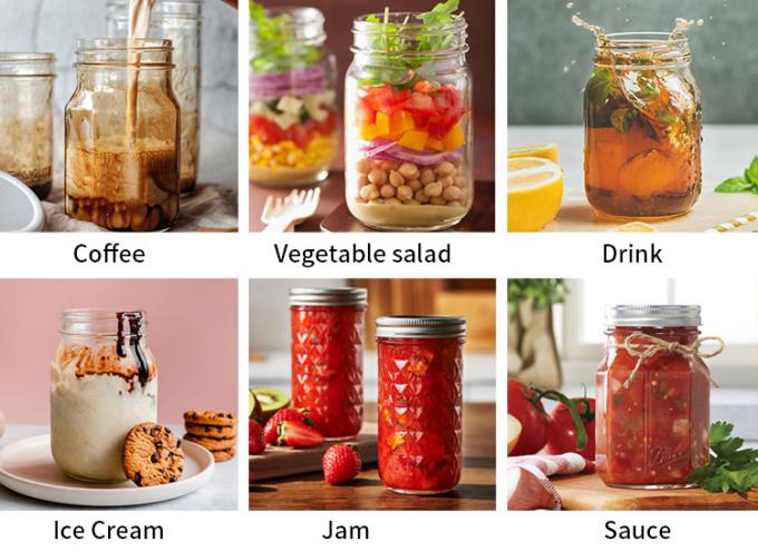 Bouteilles en verre 3 oz 6 oz 8 oz 240 ml pour les épices à la confiture 3