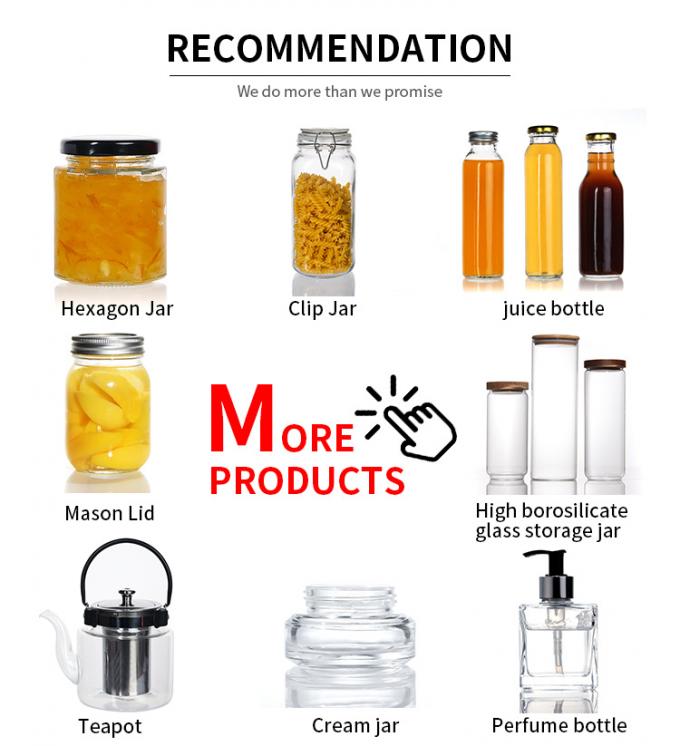 Contenant de cuisine en verre avec couvercle métallique 5