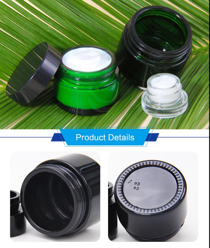 Des pots de crème glacée ambrée pour cosmétiques 30g 1oz 0