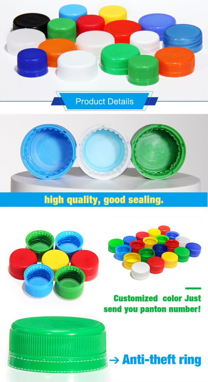 Forme personnalisée 28 mm boisson gazeuse gazeuse en PP Cap en plastique CSD pour bouteille de boissons 0