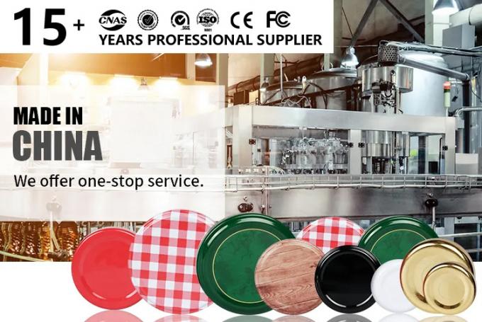 Nouveau design 20mm 38mm 48mm 63mm Couleur personnalisée Fermeture de pot en métal Fermeture de pot en métal 0