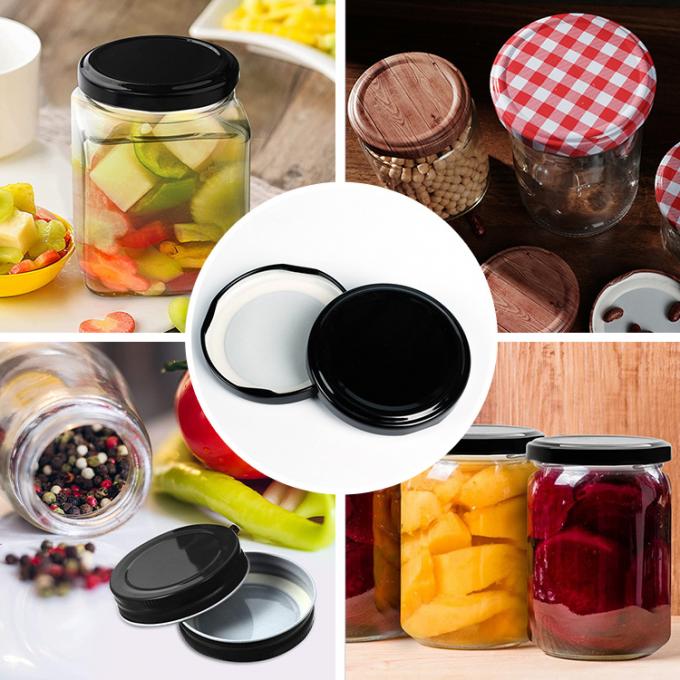 Nouveau design 20mm 38mm 48mm 63mm Couleur personnalisée Fermeture de pot en métal Fermeture de pot en métal 3
