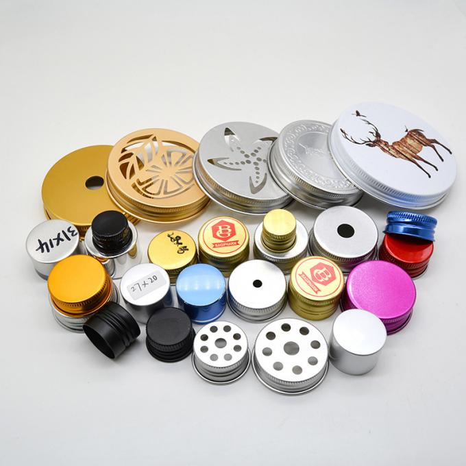 Caps de bouteilles de soude métalliques filetées Caps de bouteilles de lait en verre en aluminium 13 mm-104 mm 3