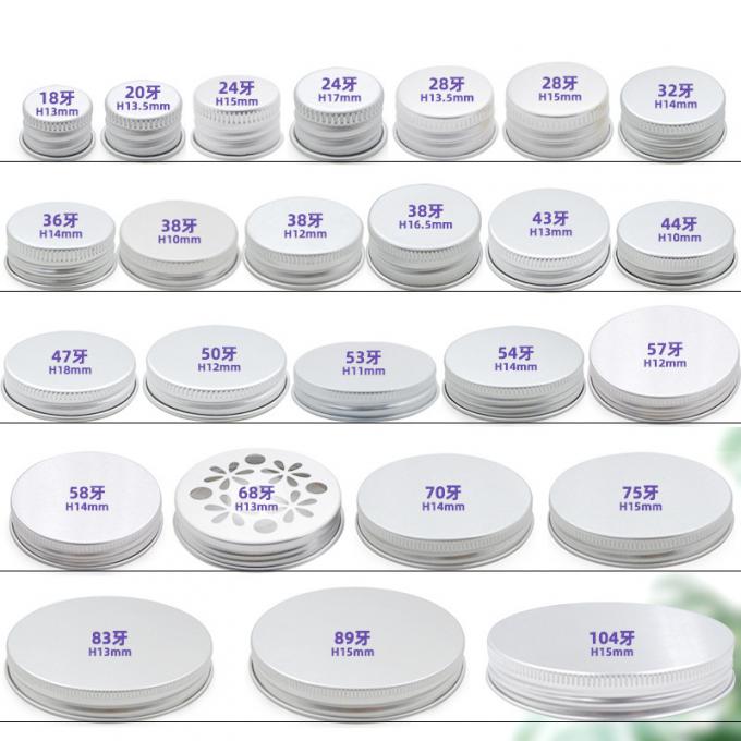 Caps de bouteilles de soude métalliques filetées Caps de bouteilles de lait en verre en aluminium 13 mm-104 mm 2