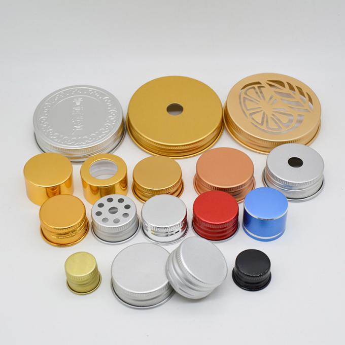 Caps de bouteilles de soude métalliques filetées Caps de bouteilles de lait en verre en aluminium 13 mm-104 mm 5