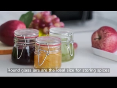 en stock Récipient en verre rond pour les aliments destinés à la cuisine