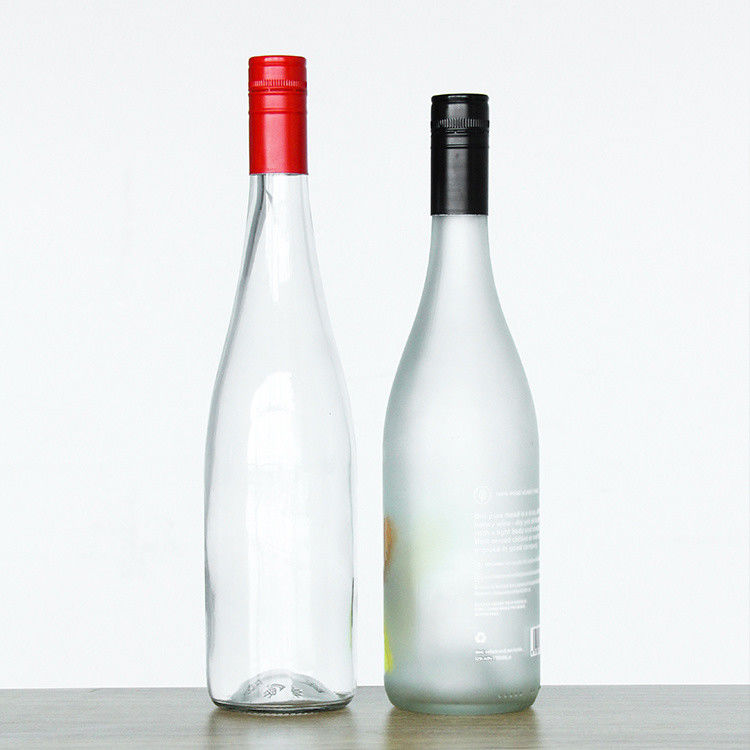 Bouteille de verre de vin de Bordeaux vide de 750 ml avec couvercle en liège
