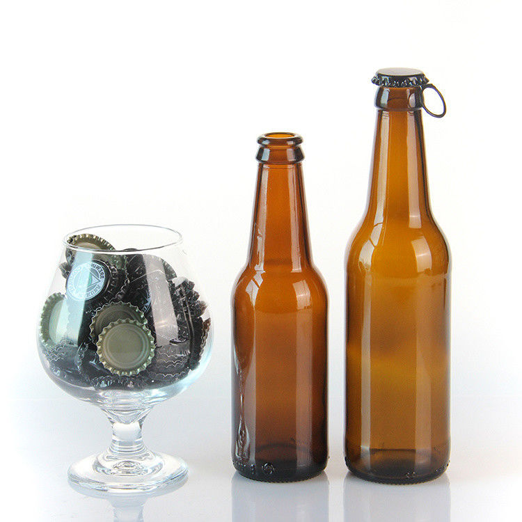 Bouteilles en verre de liqueur Noir Bouteilles en verre clair de vin 500 ml 750 ml pour le whisky Champagne Bière Brandy