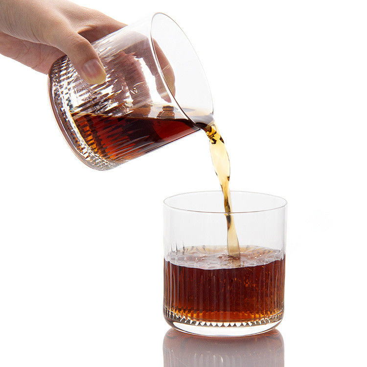 7.5oz Modern Drinking Glasses Graveré Whiskey Tumbler Crystal Cup Pour Boire du Bourbon