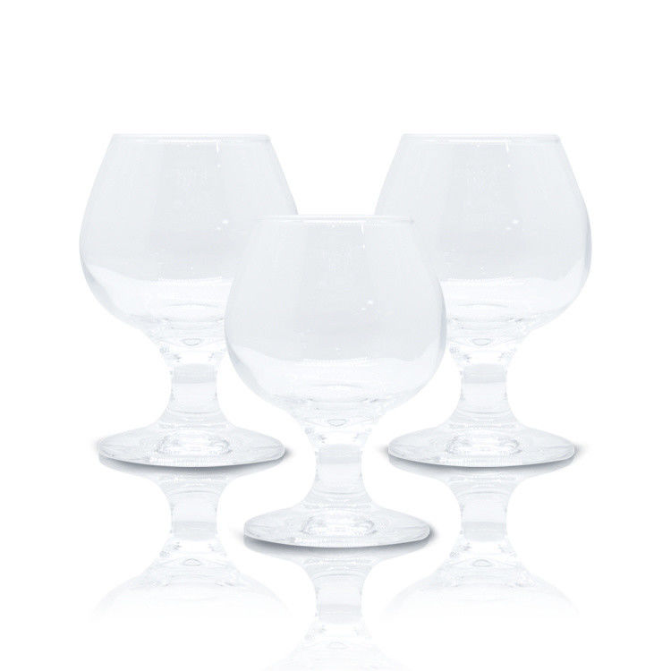 Cognac à tiges courtes Brandy Glass Crystal Cup Goûter sans plomb