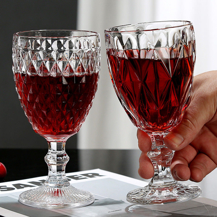 Cocktail vintage verre de vin rouge Gobelets de vin de Noël Gobelets de verre 350 ml