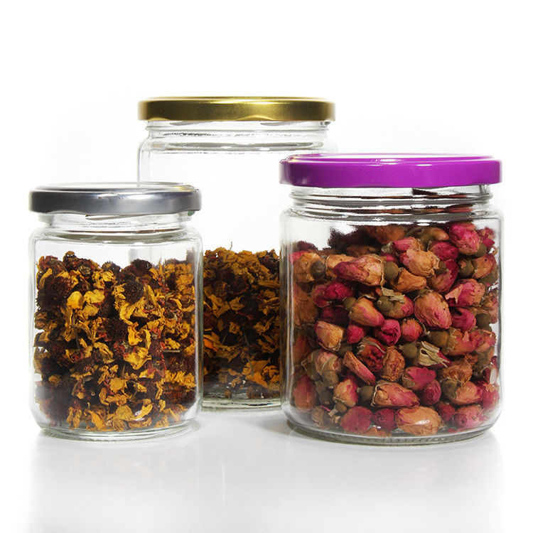 Bouteilles d' épices rectangulaires 4 oz 3 oz congélateur bouteilles de stockage en verre sécurisé avec couvercle métallique