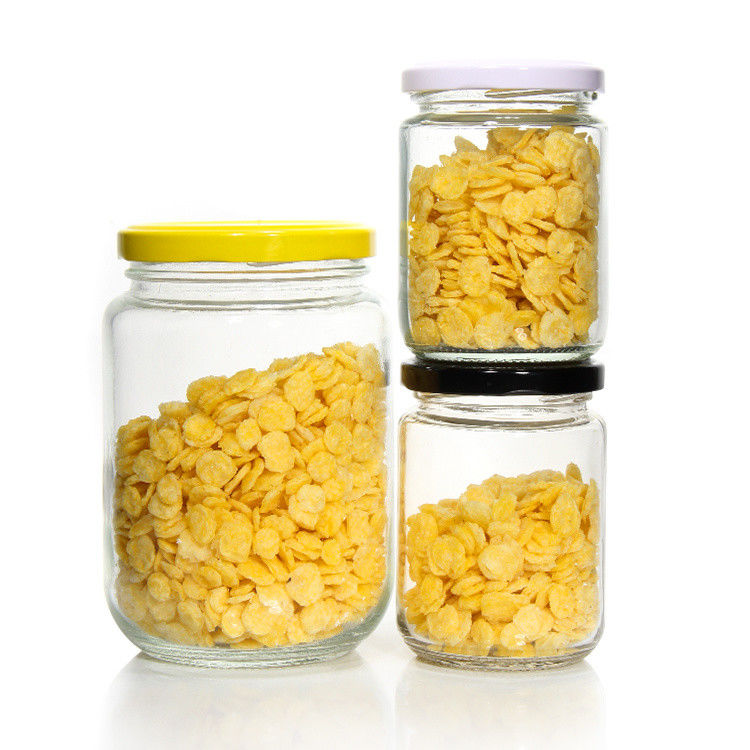 Bouteilles d' épices rectangulaires 4 oz 3 oz congélateur bouteilles de stockage en verre sécurisé avec couvercle métallique