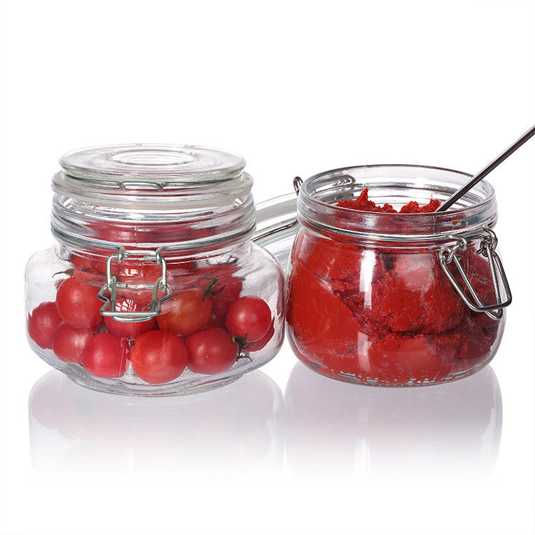 Bouteille scellée de grande capacité, propre, vide, bouteille en verre avec couvercle 100 ml 200 ml