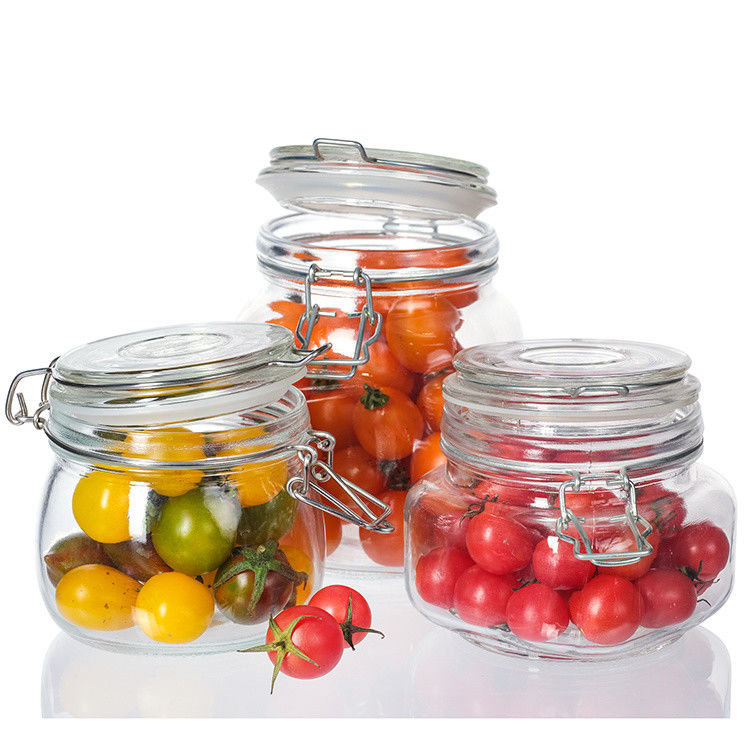 Bouteille scellée de grande capacité, propre, vide, bouteille en verre avec couvercle 100 ml 200 ml