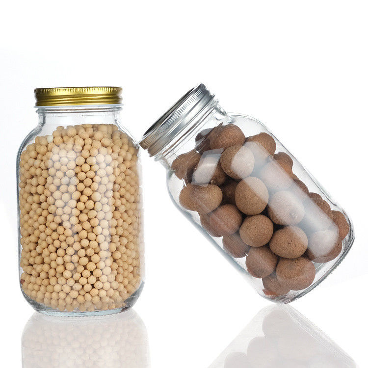 Nouveau design rond 45 ml 12 oz 14 oz de différentes tailles Bouteille en verre pour le stockage des aliments