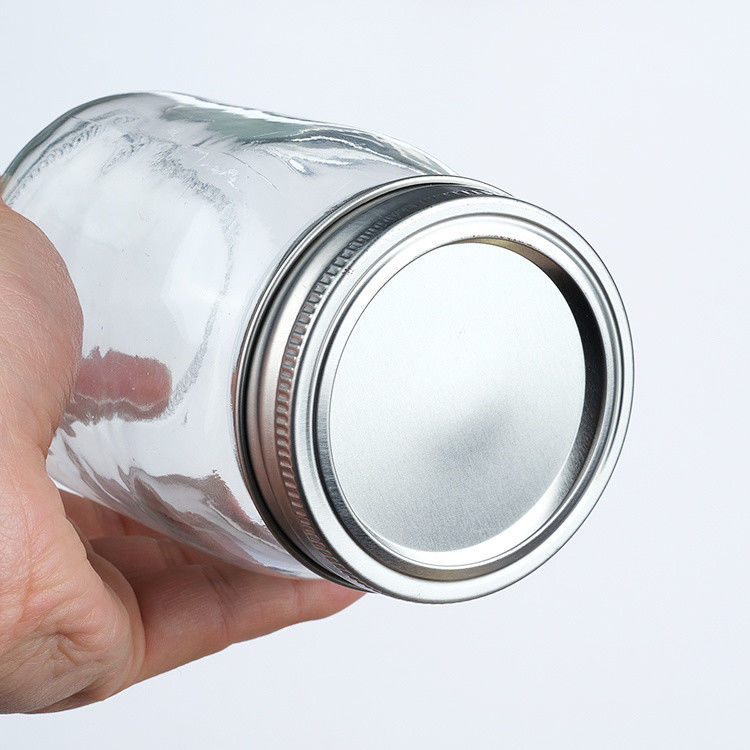 Nouveau design rond 45 ml 12 oz 14 oz de différentes tailles Bouteille en verre pour le stockage des aliments