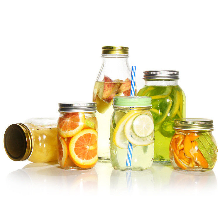 Restaurant Cuisine Bar Pint Glass Large Mouth Glass Mason Canning Jar pour la mise en conserve