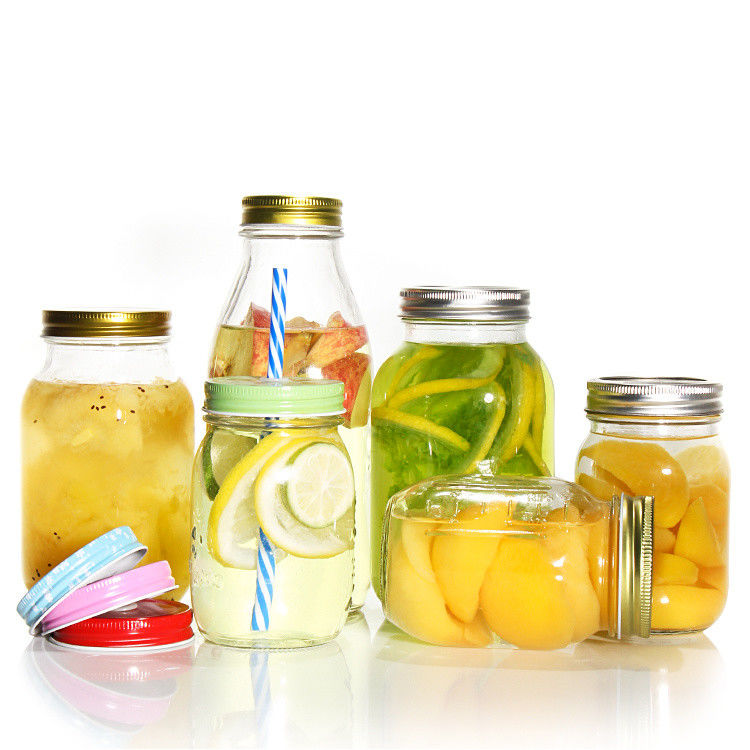 Restaurant Cuisine Bar Pint Glass Large Mouth Glass Mason Canning Jar pour la mise en conserve