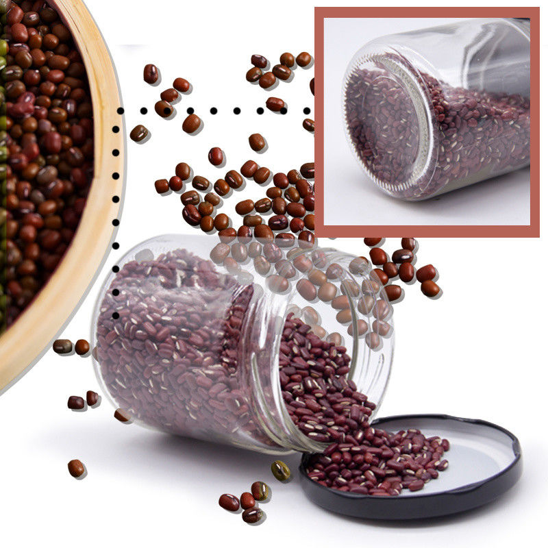 Bouteilles rondes en verre transparent Bouteilles en verre contenant des collations pour confiture de miel 32 oz