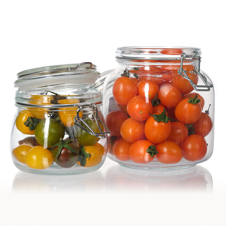 Bouteilles de verre de stockage pour le stockage des aliments