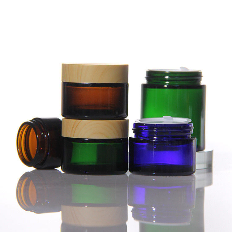 Bouteilles en verre Crème Logo personnalisable Bouteilles de crème Cosmétiques Pour hydratant 50g 100g 200g