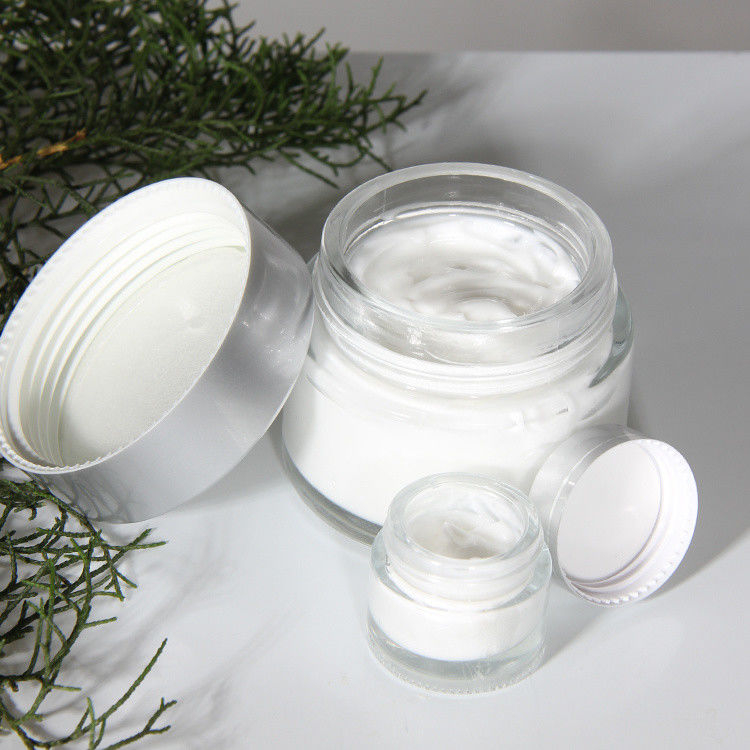 Cosmétiques de luxe maquillage en verre bouteille emballage conteneurs ensemble de crème pour le visage vide pot de soins de la peau ensemble et packetic