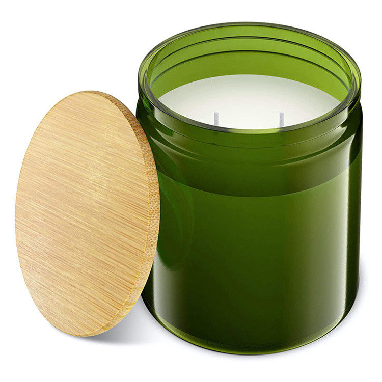 Des bougies en verre ambre de 100 ml à 250 ml sont acceptables
