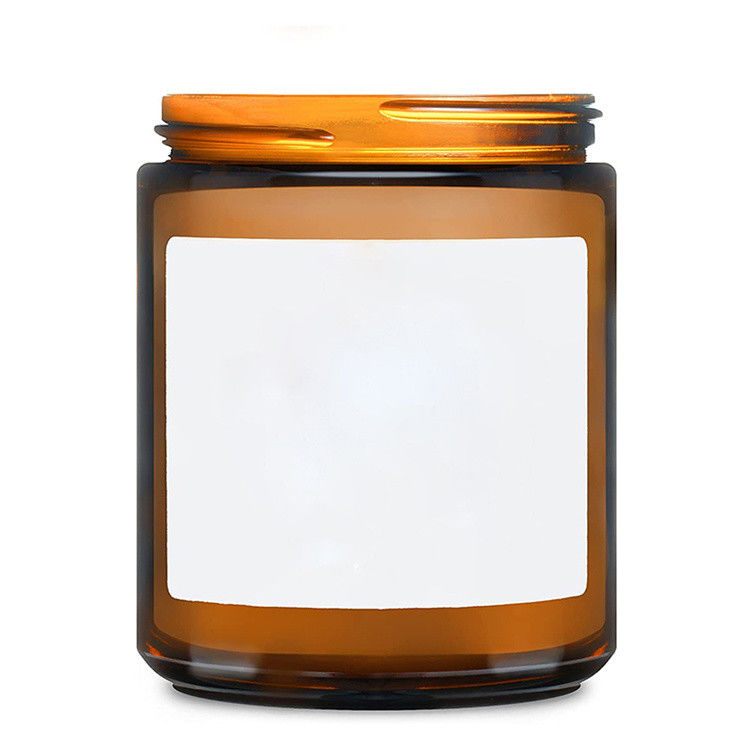 Des bougies en verre ambre de 100 ml à 250 ml sont acceptables