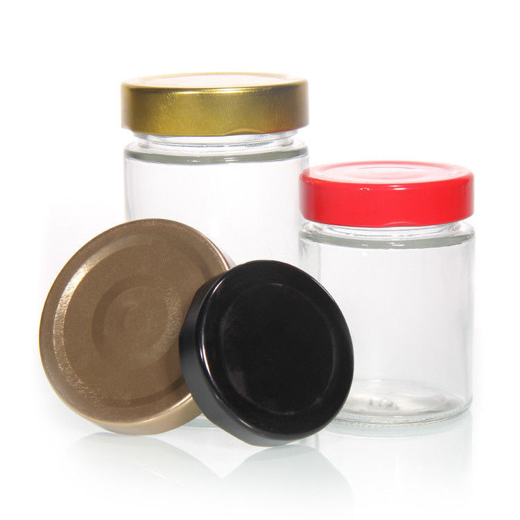 Logo personnalisé 38mm 43mm 48mm 53mm 58mm 63mm 70mm 82mm Caps à vis dorés Caps à vis métalliques pour un pot en verre