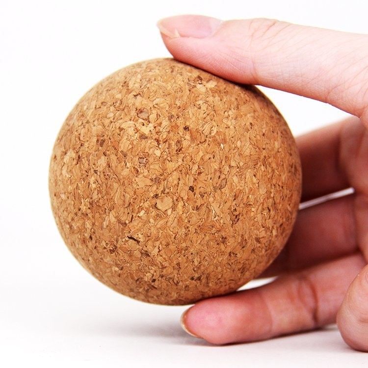 Couvercle en bois personnalisé Bouchon à boules en liège en bois pour bouteille de carafe à décanter de vin