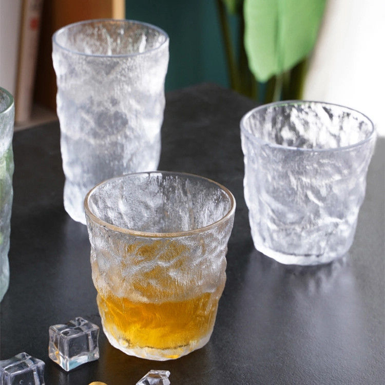 échantillon gratuit glacier modèle verre de vin tumbler glacé couleur rose whisky verre tasse