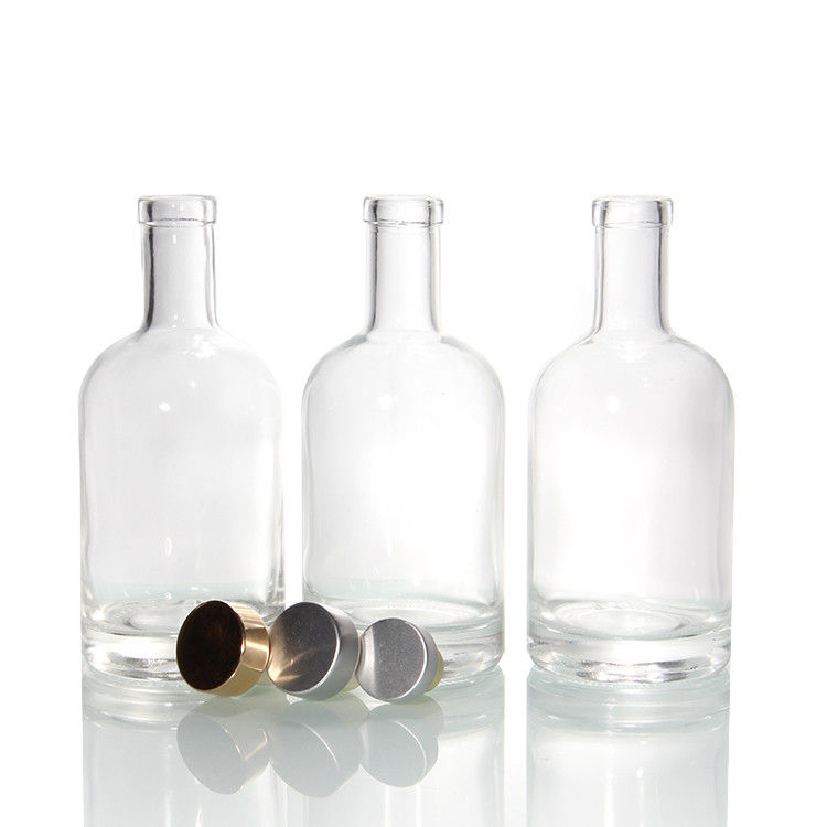 Bouteilles de base lourdes de 12 oz pour des bouteilles de verre Bordeaux claires de 750 ml