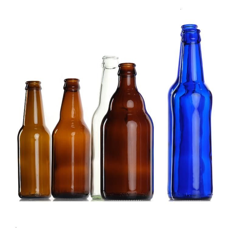 Bière vert ambrée de haute qualité Bouteille en verre Bière à étiquette chaude claire