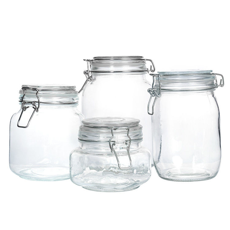 Bouteille de beurre de cornichons en verre de 100 ml, 150 ml et 200 ml, transparente, avec bouchon métallique