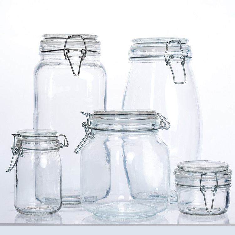 Bouteille de beurre de cornichons en verre de 100 ml, 150 ml et 200 ml, transparente, avec bouchon métallique