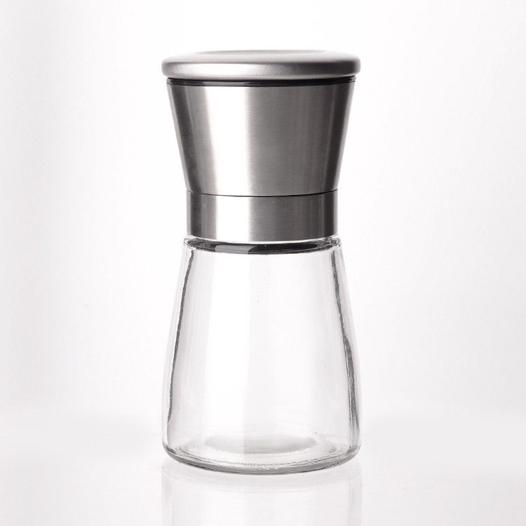 Logo personnalisable Différents styles 40Z 8OZ Bouteilles en verre d'épices avec plafond de shaker Couvercles pour épices