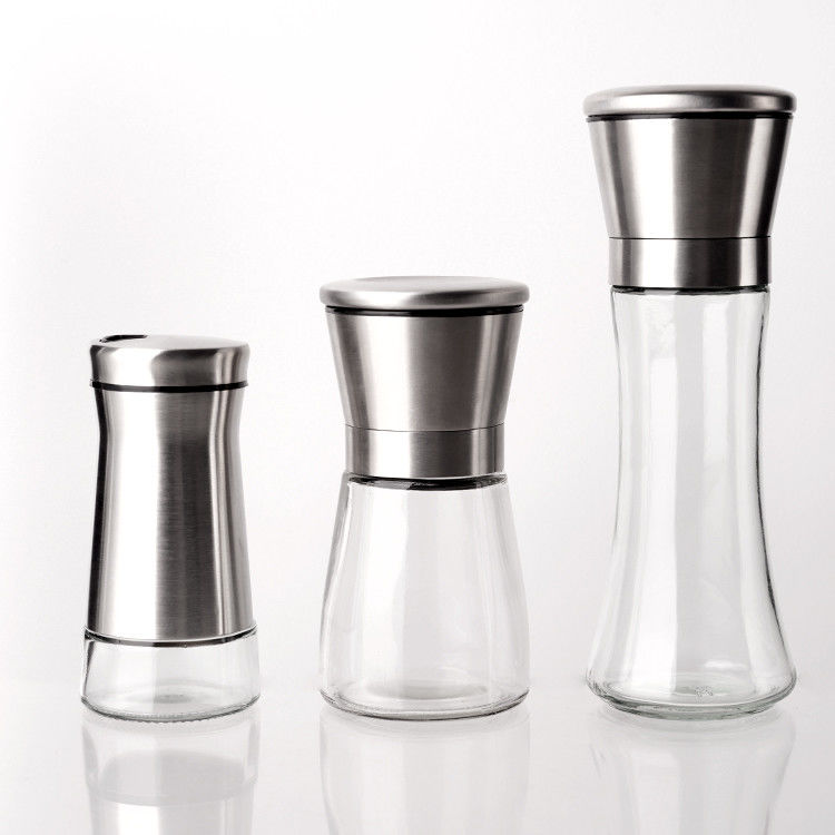 3.5oz 100ml accessoires de cuisine assaisonnement verre épice bocal mis pour le sucre sel poivre